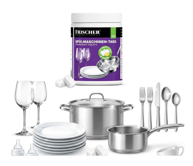 Frischer Professional Tabletki do zmywarki 45 szt. x 16 g słoik - 1576090 - zdjęcie 4